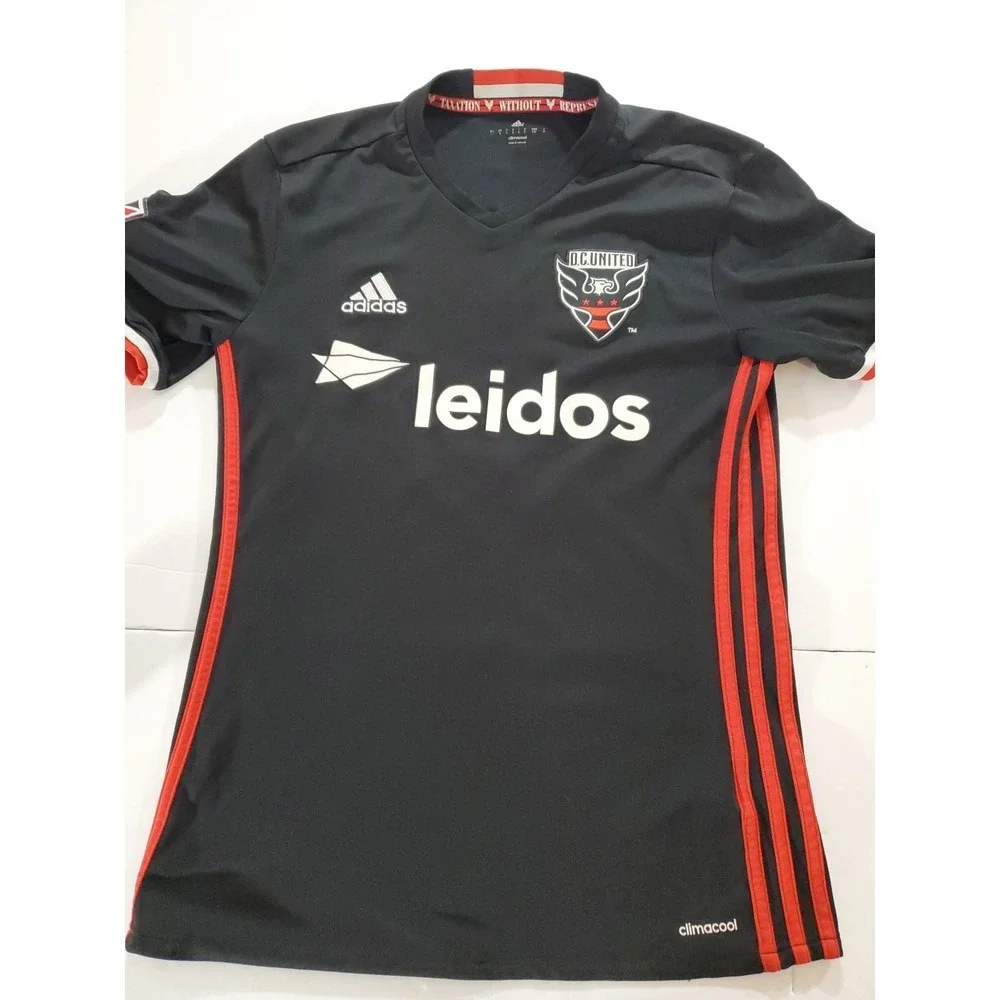 2016-2017 D.C. United Adidas Home Soccer Kit Black #3 Jersey‎ Men's Small